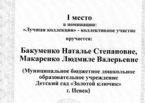 Дипломы и грамоты Макаренко Людмила Валериевна
