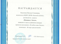 Достижения Бакуменко Наталья Степановна