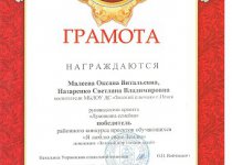 Дипломы Малеева Оксана Витальевна