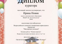 Новик Достижения