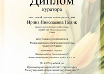 Новик Достижения